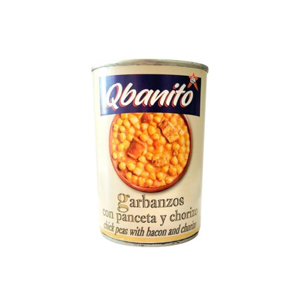 Garbanzos con panceta y chorizo - Qbanito - 420g