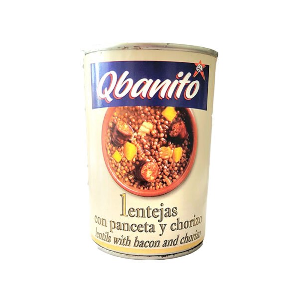 Lentejas con panceta y chorizo - Qbanito -  420g